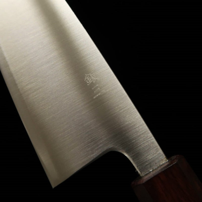 Santoku MIURA Ginsan cabo octogonal de carvalho roxo (165mm)