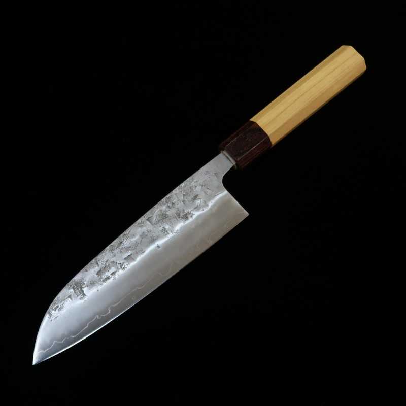 Santoku MIURA Acero inoxidable SLD Acabado Nashiji (165mm)