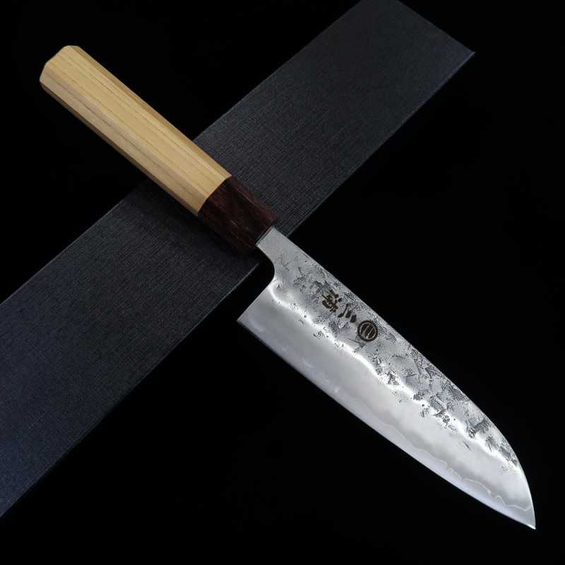 Santoku MIURA Acero inoxidable SLD Acabado Nashiji (165mm)