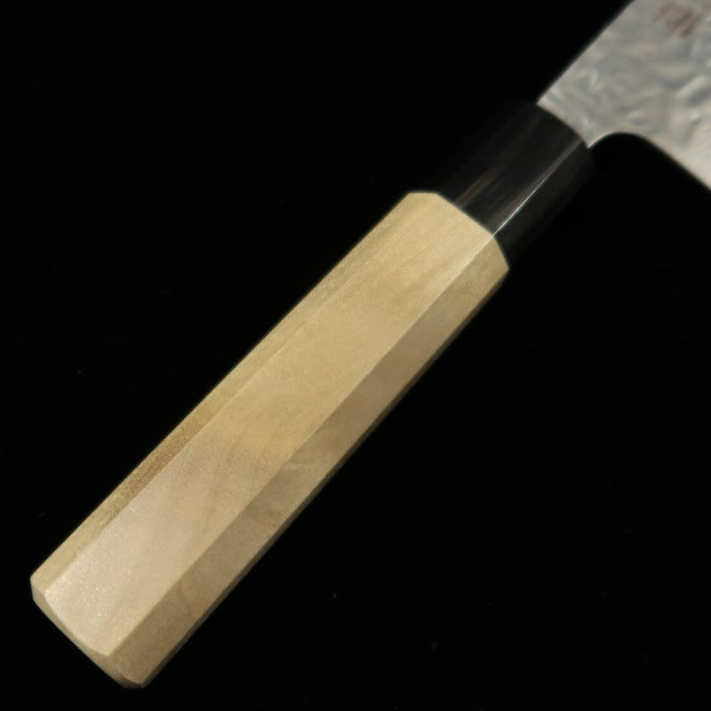 MIURA Santoku AUS10 Hammered Damascus with Magnolia Octagonal Handle (165mm)
