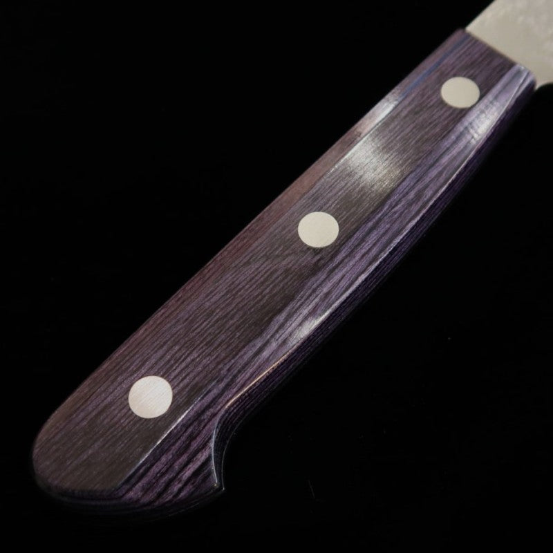 Santoku MIURA Ginsan steel Purple Handle (180mm)