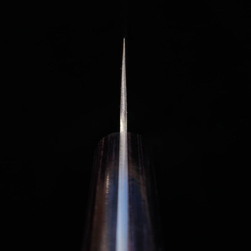 Santoku MIURA Ginsan steel Purple Handle (180mm)