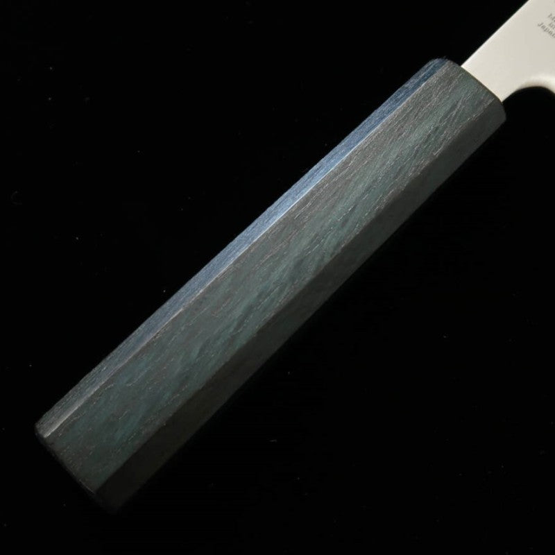 三浦 MIURA 三徳 白紙一号 藍樫八角柄 (165mm)