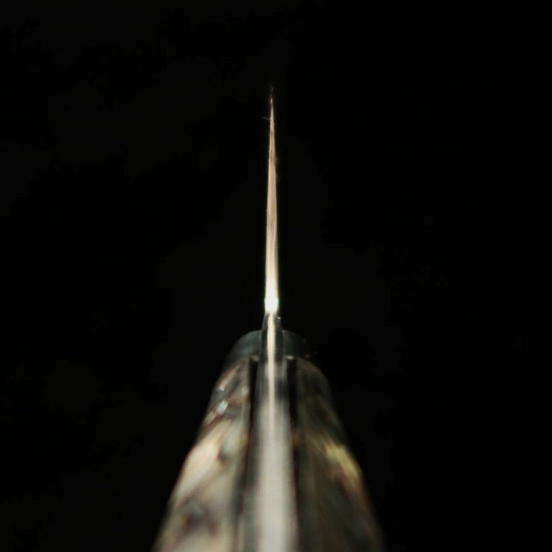 二唐刃物鍛造所 NIGARA 三徳 SG2 暗紋 ダマスカス 螺鈿柄 (180mm)