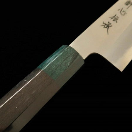 酔心 SUISIN 伝承 白紙一号 三徳 黒檀柄 カラーバリエーションあり 朴鞘付き (180mm) 色:ネイビー/グリーン