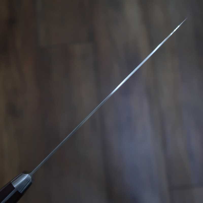 SUISIN INOX PREMIUM Santoku Mango de Micarta Rojo/Negro (180mm)