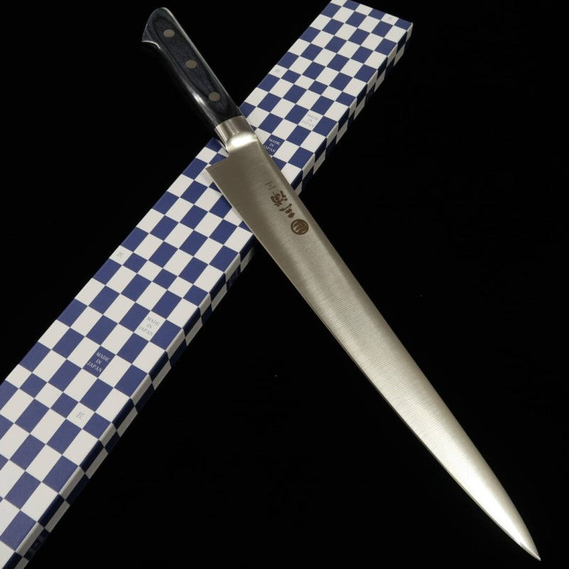 Sujihiki MIURA AUS8, mango laminado azul (240/270 mm)