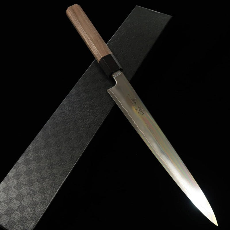 KAGEKIYO Gin-san n°3, manche octogonal en noyer, Slicer japonais (240mm)
