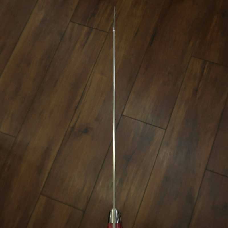 Sujihiki SUISIN INOX PREMIUM cabo em micarta Vermelho/Branco (240/270mm)