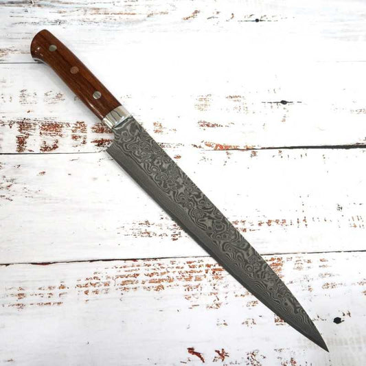 Saji Takeshi SAJI TAKESHI Sujihiki R2 finition noire, manche en bois de fer (240 mm)