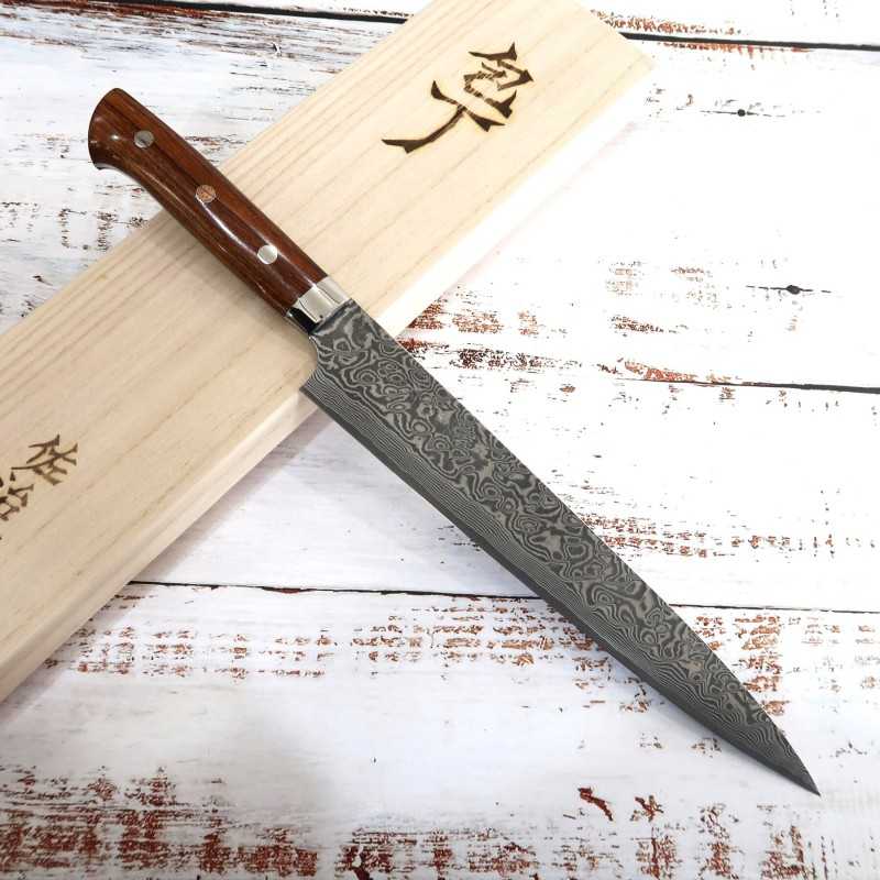 SAJI TAKESHI Slicer R2 Black Finish Cabo de Ironwood (240mm)