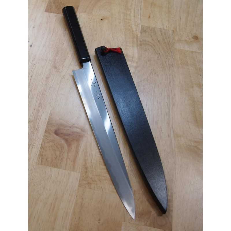 KAGEKIYO 景清 Cuchillo Sujihiki Acero Azul nº1 Laca negra (240/270mm)