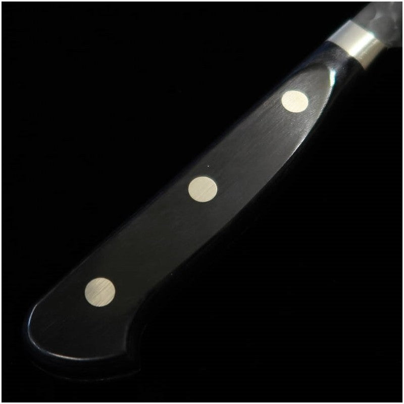 三浦 MIURA 筋引 青紙スーパー 鎚目 黒打ち 黒合板柄 (240mm)
