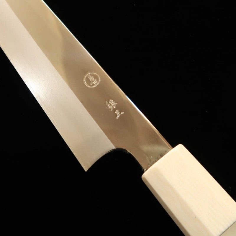 TADOKORO HAMONO Tadokoro Hamono Makoto Espejo Gin3 Sujihiki Mango de Madera Estabilizada (270mm)