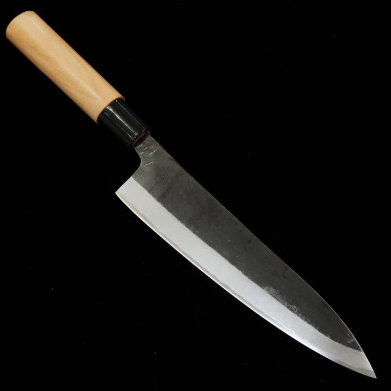 Ikenami Hamono IKENAMI HAMONO Acier blanc n°1, cœur inox, manche en cerisier, couteau polyvalent (130-180 mm)