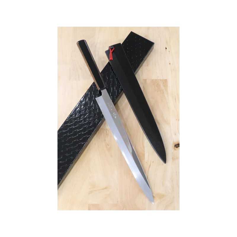 KAGEKIYO Kagekiyo Acier Bleu No.1 Urushi Noir Lame Yanagiba (300mm)