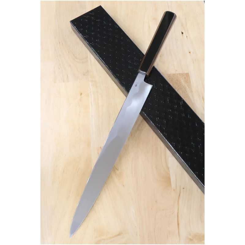 KAGEKIYO Kagekiyo Acier Bleu No.1 Urushi Noir Lame Yanagiba (300mm)