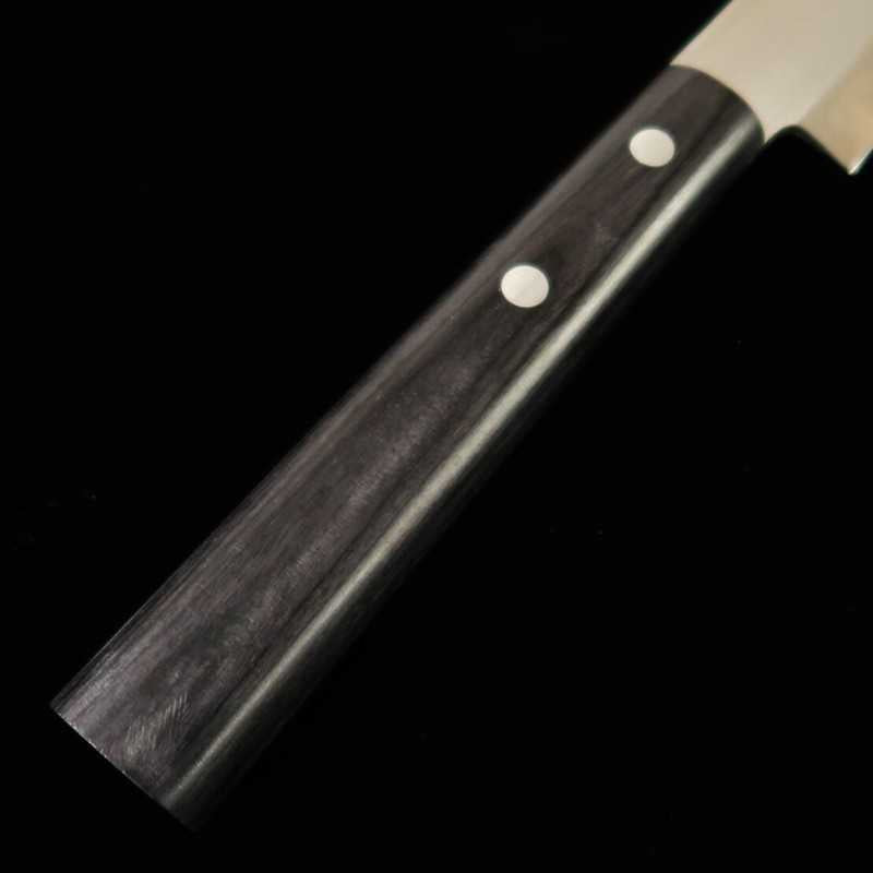 Yanagiba MASAHIRO acero inoxidable con mango de madera laminada negra (200-270 mm)