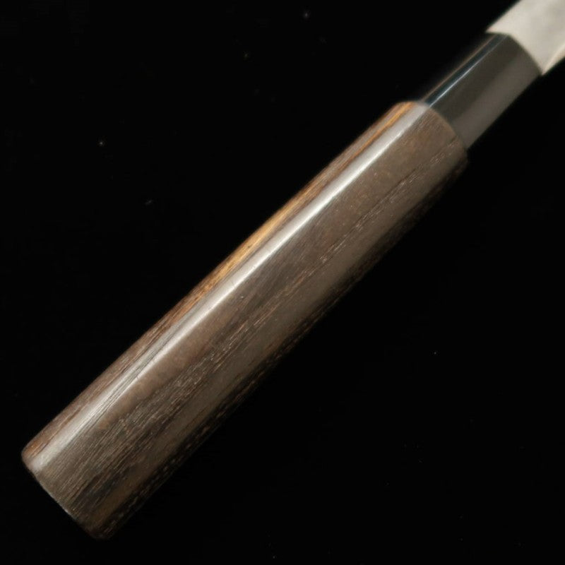 MIWA Yanagiba Shirogami No. 1 Black finish Roasted Chestnut handle (240mm)