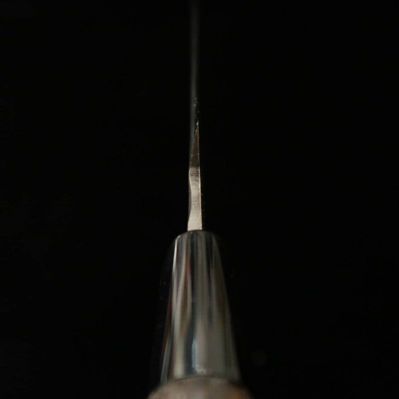 MIWA Yanagiba Shirogami No. 1 Black finish Roasted Chestnut handle (240mm)