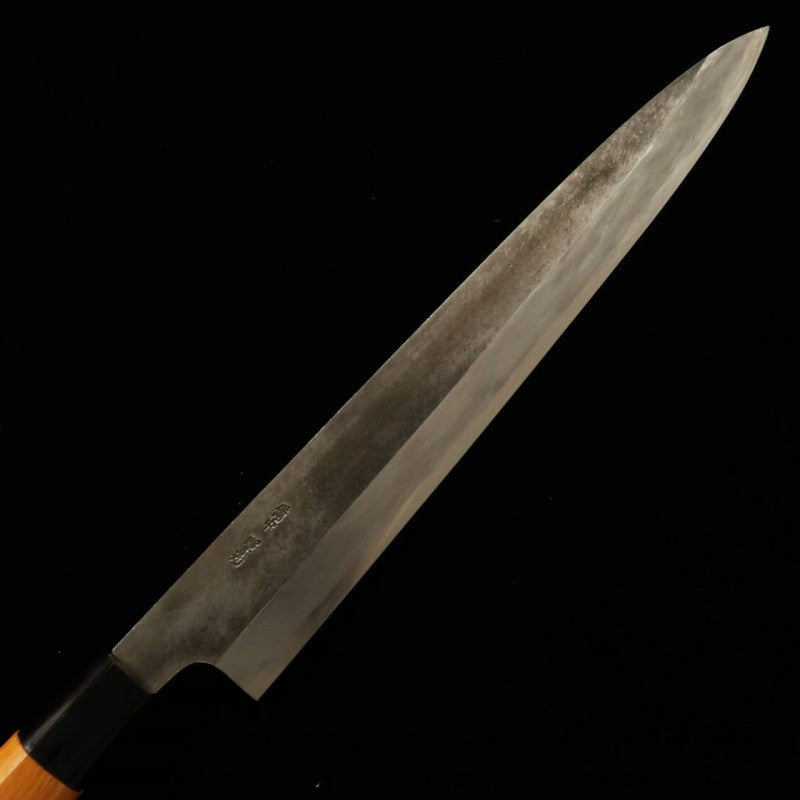 MIWA Yanagiba Aogami No. 1 Black-finish Zelkova Handle (270mm)
