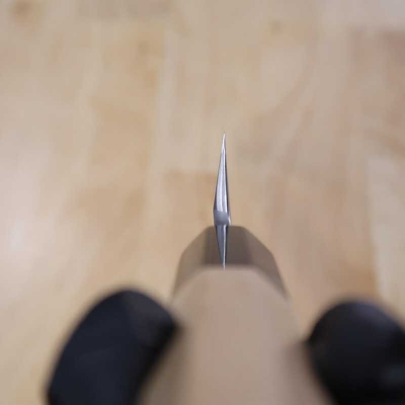 Yanagiba Sakai Kikumori Kikuzuki Shirogami No. 2 cabo octogonal em magnólia (270/300mm)