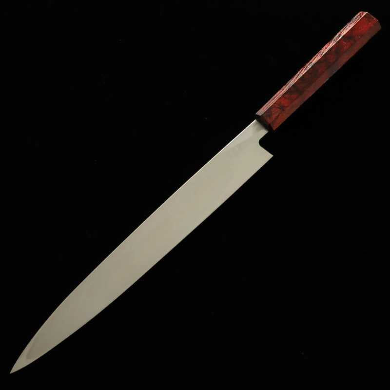 堺孝行 SAKAI TAKAYUKI モリブデン鋼 なないろ ワインべっ甲 柳刃 (270/300mm)