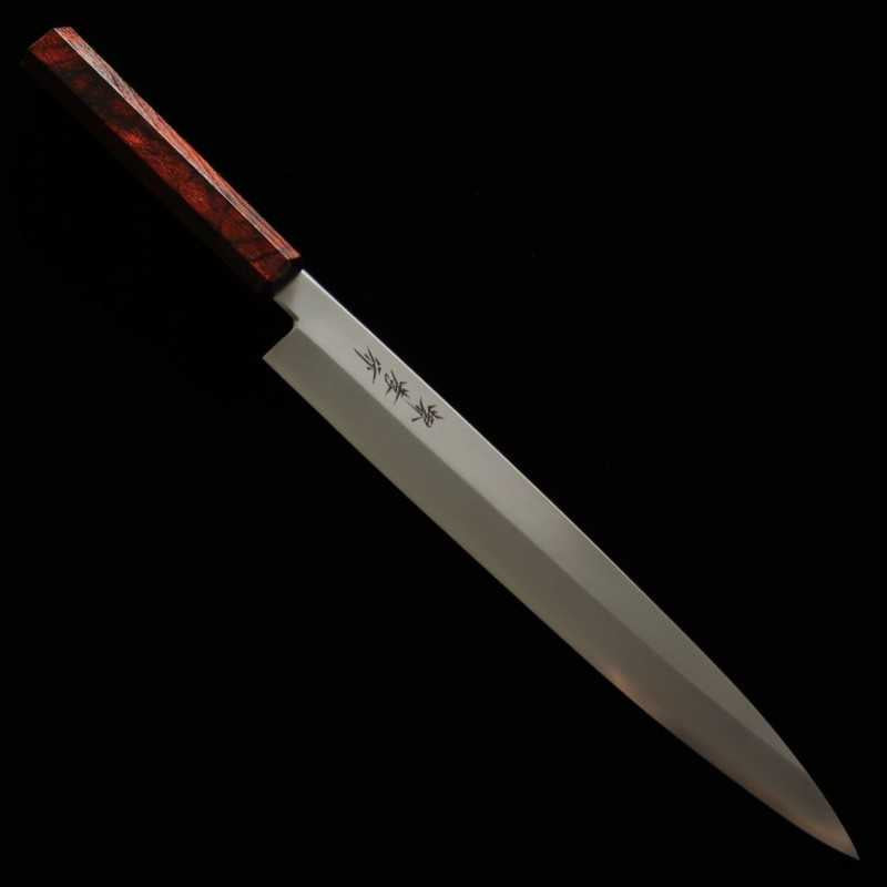 堺孝行 SAKAI TAKAYUKI モリブデン鋼 なないろ ワインべっ甲 柳刃 (270/300mm)