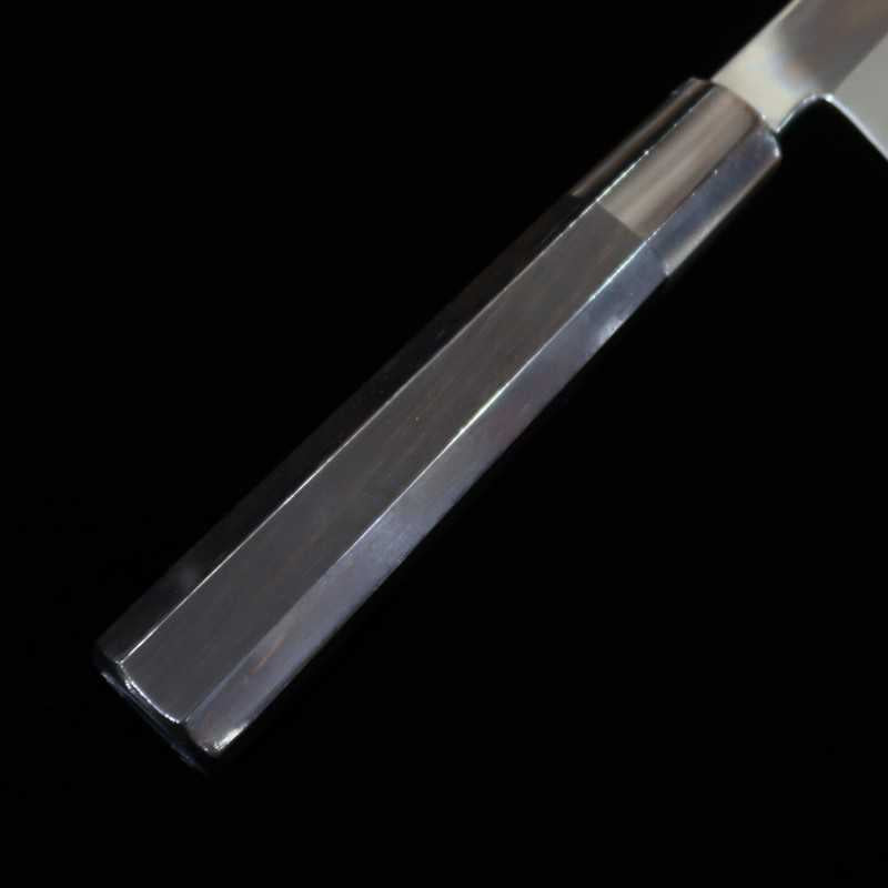 SUISIN Yanagiba by Yoshikazu Ikeda White steel No.2 Mizuhonyaki Mirror finish Ebony handle (300mm)