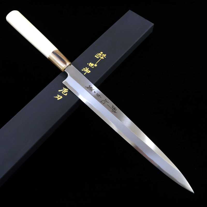 Yanagiba SUISIN Shirogami No. 2 Saya -Renge Masuma- (300mm)