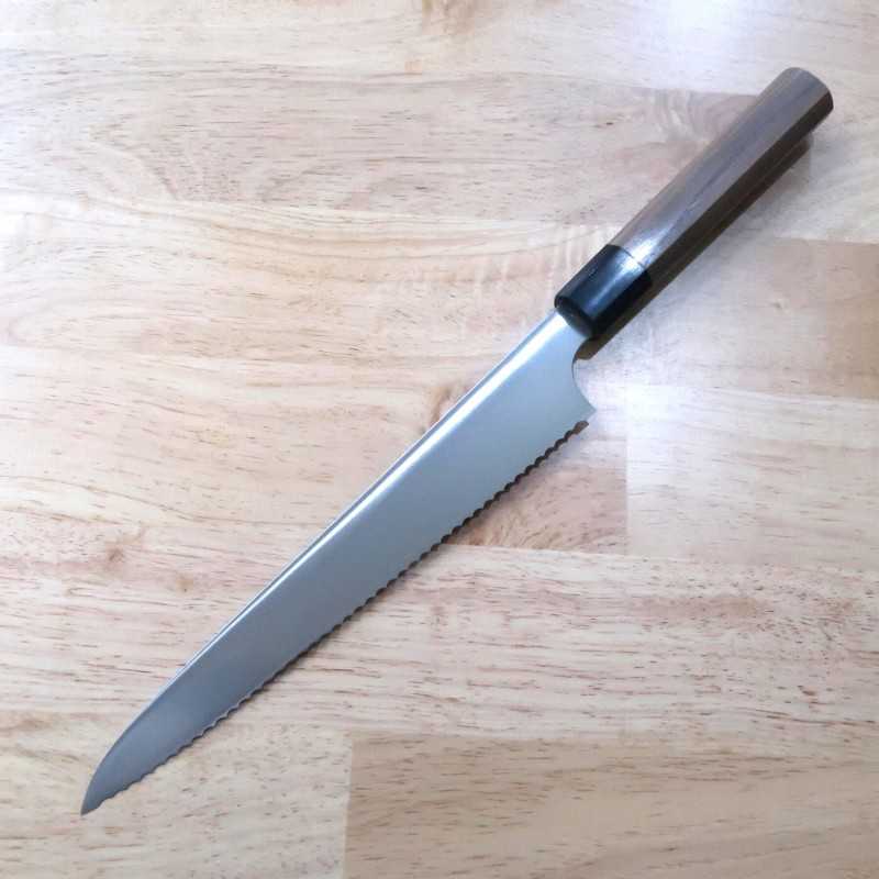 Kagekiyo KAGEKIYO panero de acero inoxidable, mango octogonal de nogal (240 mm)