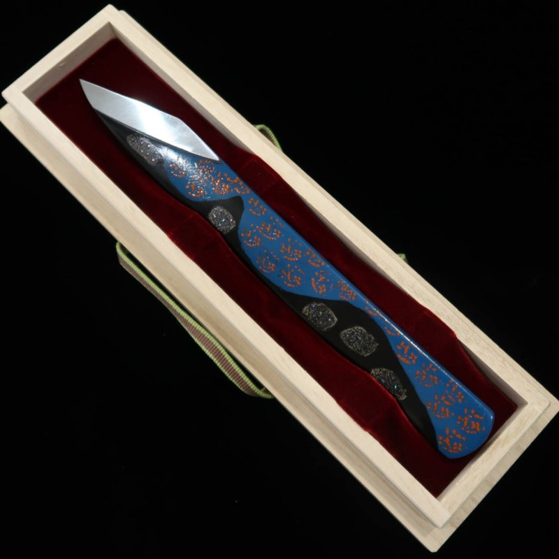 KANEKOBOU Petit couteau kiridashi ~Sur les vagues sous le ciel étoilé~ 24 mm