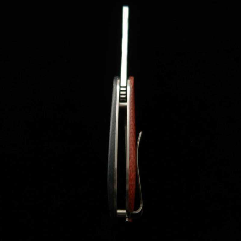 Canivete MCUSTA Inox VG-10 Damasco Preto/Laranja (45mm)