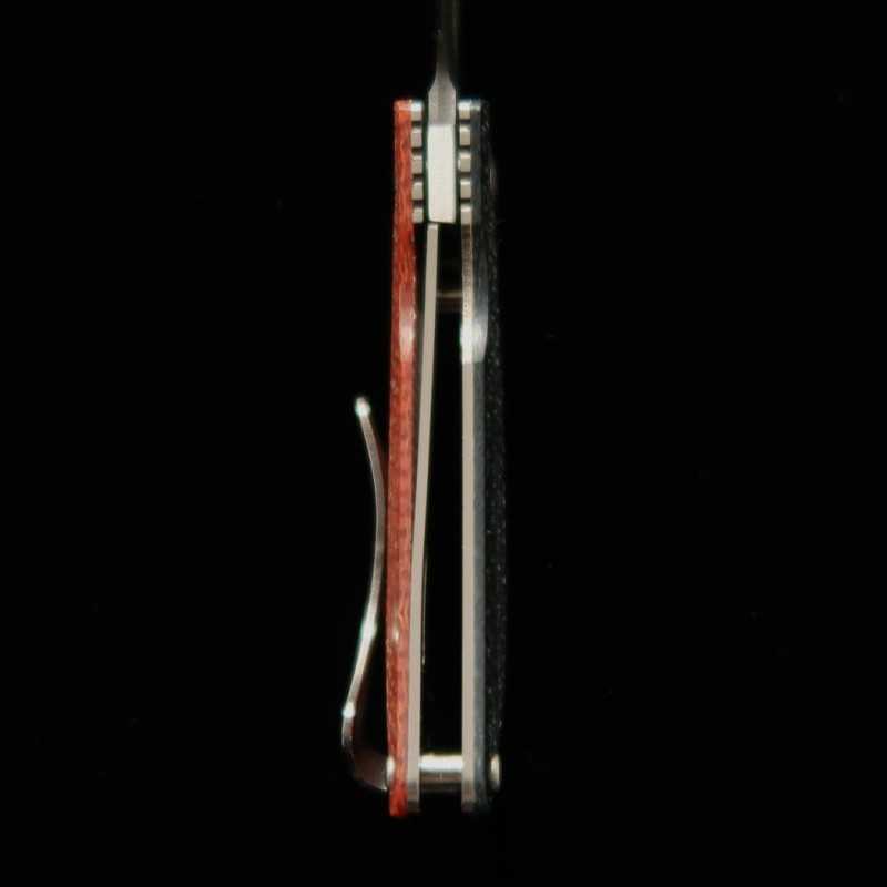 Canivete MCUSTA Inox VG-10 Damasco Preto/Laranja (45mm)