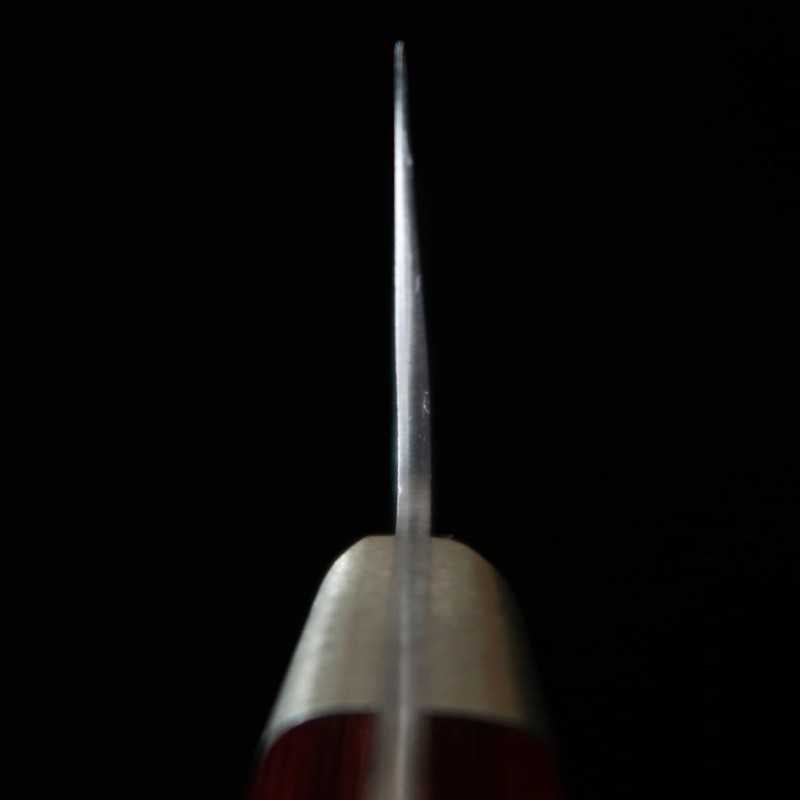 MIURA Santoku Aogami Super Kurouchi Nashiji Red Plywood (180mm)