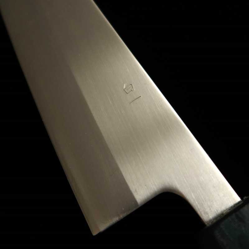 三浦 MIURA 白紙一号 ステン割り込み 牛刀 藍柄 (180/210mm)