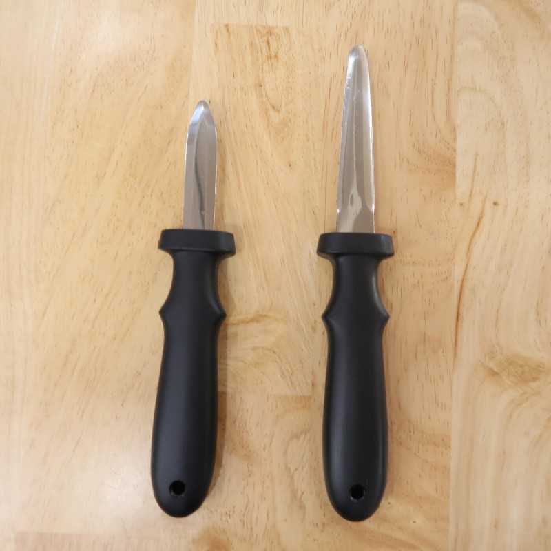 Oyster knife stainless steel with plastic handle (70/95mm)