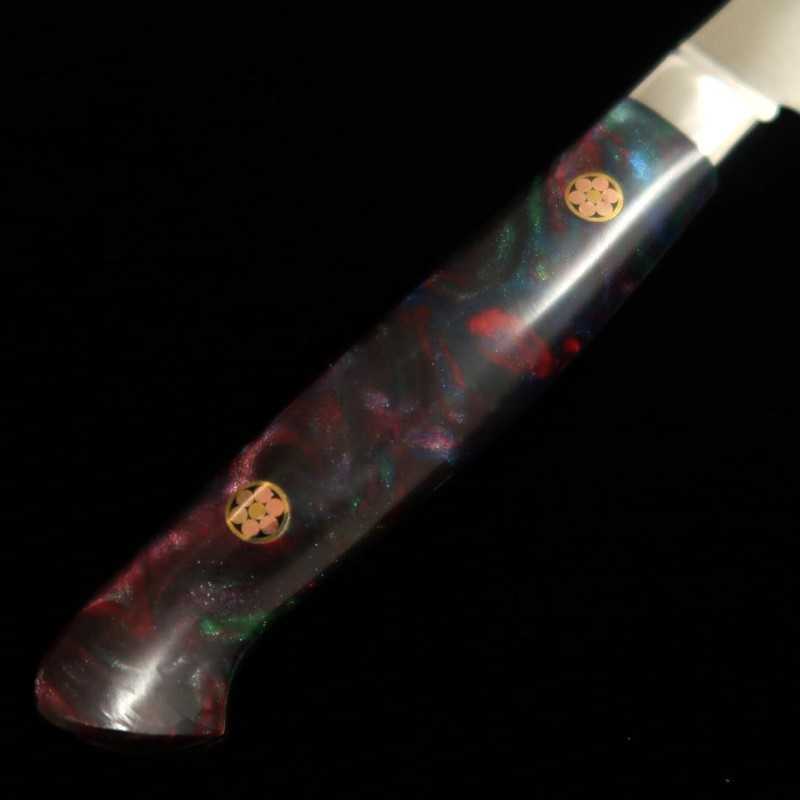 Sujihiki SAKAI TAKAYUKI Grand Chef SP Series Type III Galaxy Acero especial, acabado con alveolos, para diestros (240 mm)