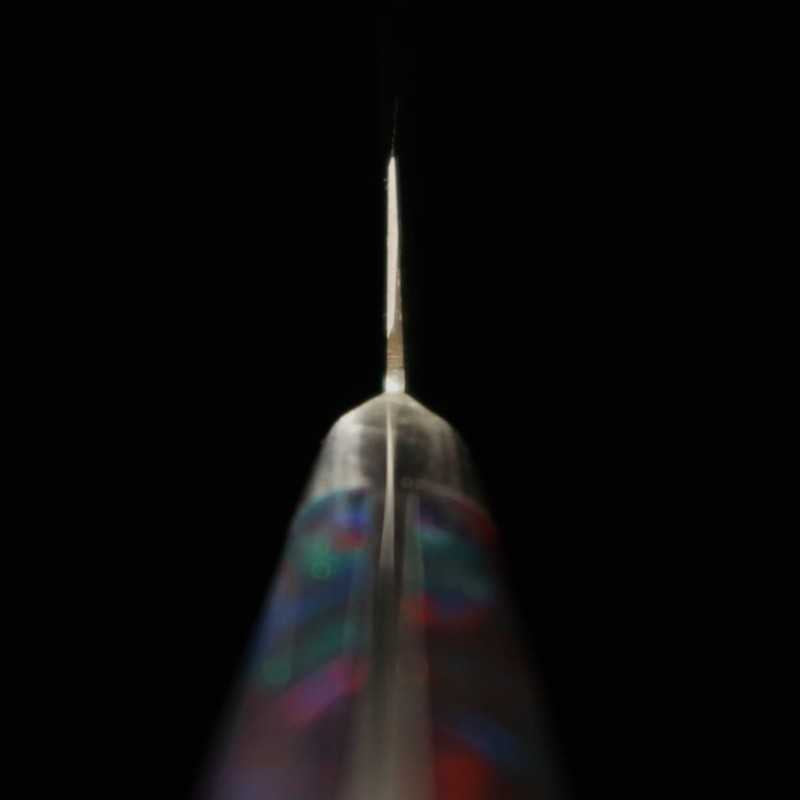 Sujihiki SAKAI TAKAYUKI Grand Chef SP Series Type III Galaxy Acero especial, acabado con alveolos, para diestros (240 mm)