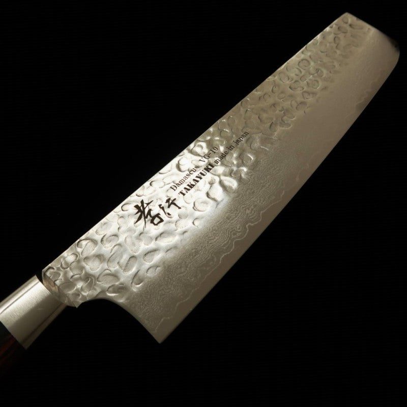 Nakiri SAKAI TAKAYUKI VG-10 Damasco 33 camadas marteladas (160mm)