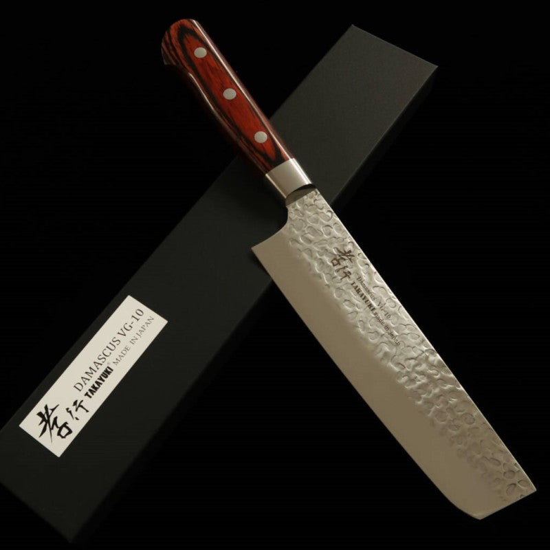 Nakiri SAKAI TAKAYUKI VG-10 Damasco 33 camadas marteladas (160mm)