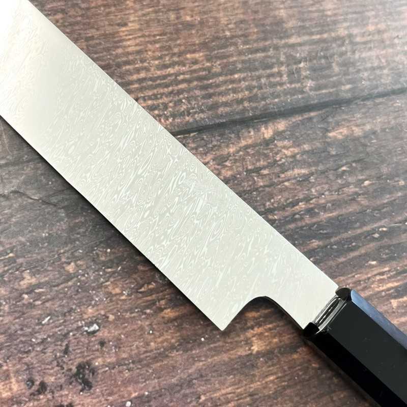 SK JAPAN 【止水】DAMAシリーズ ダマスチール 先丸蛸引 全鏡面仕上げ (300mm)