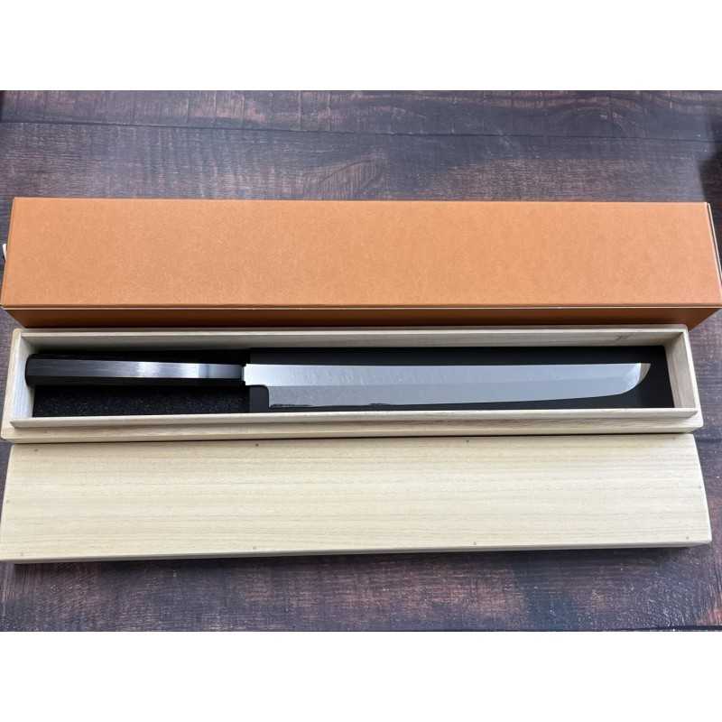 SK JAPAN 【止水】DAMAシリーズ ダマスチール 先丸蛸引 全鏡面仕上げ (300mm)