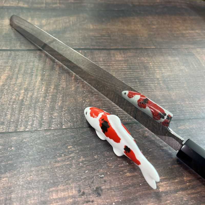 SK JAPAN 【止水】DAMAシリーズ ダマスチール 先丸蛸引 全鏡面仕上げ (300mm)