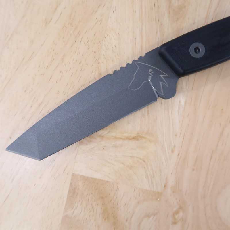 TURQ GEAR System-M Wolf Tanto acero Sleipner G10 Cerakote gris tungsteno (110mm) Color: - Gris