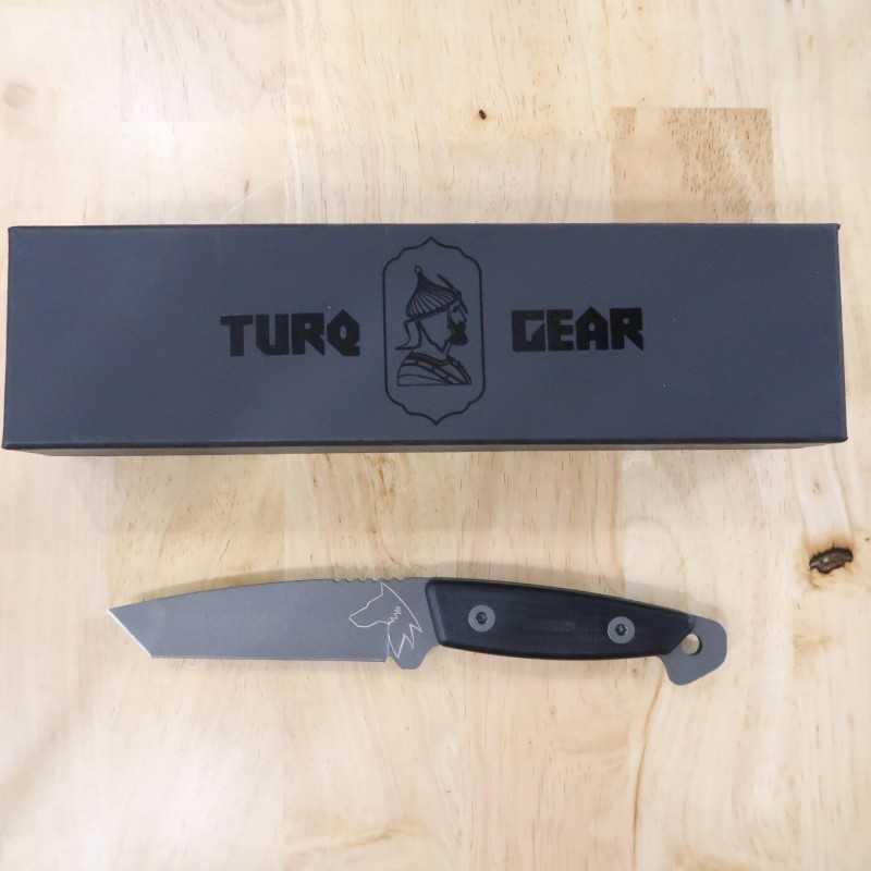 TURQ GEAR System-M Wolf Tanto acero Sleipner G10 Cerakote gris tungsteno (110mm) Color: - Gris