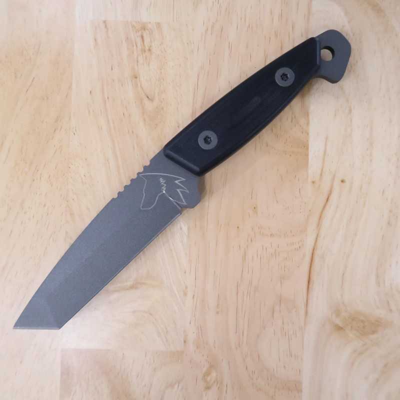 TURQ GEAR System-M Wolf Tanto acero Sleipner G10 Cerakote gris tungsteno (110mm) Color: - Gris