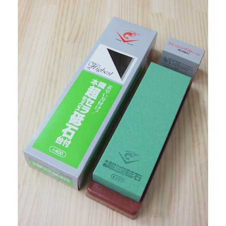 NANIWA Super Ceramic CHOSERA whetstone with Stand #400