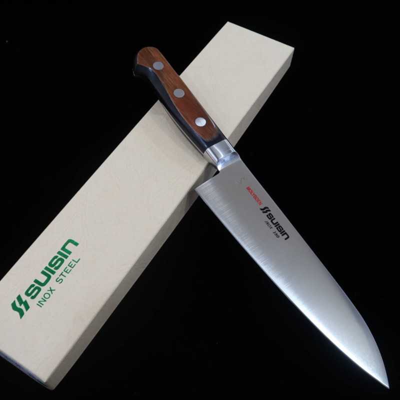 Suishin SUISIN Gyuto INOX Bainha de Pau-branco -Karakuri- (240mm)