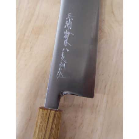 三浦刃物MIURA KNIVES 粉末ハイス 切付牛刀 樫八角柄 21/24cm